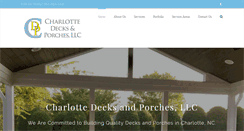 Desktop Screenshot of charlottedecksandporches.com