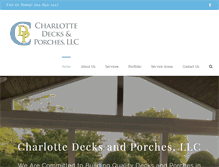 Tablet Screenshot of charlottedecksandporches.com